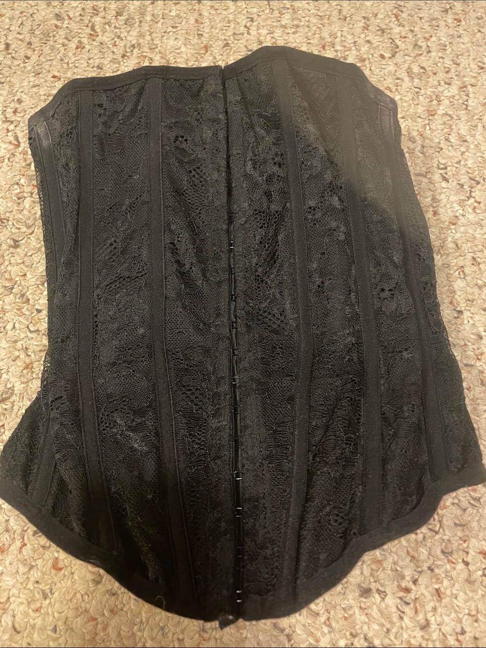 Black Lace Corset Top